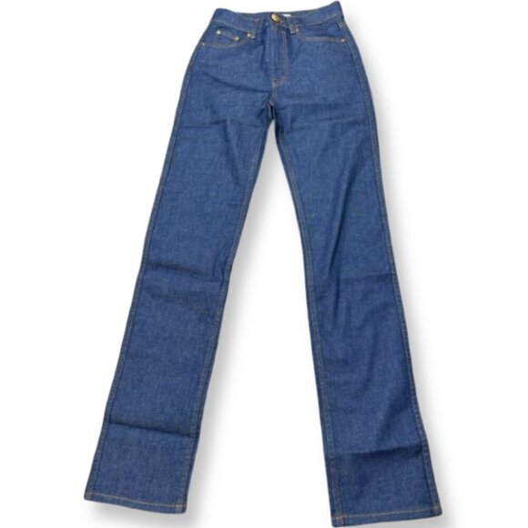Zimmermann Slim High Rise Straight Leg Denim Jeans Size 25 NWT - Picture 6 of 8